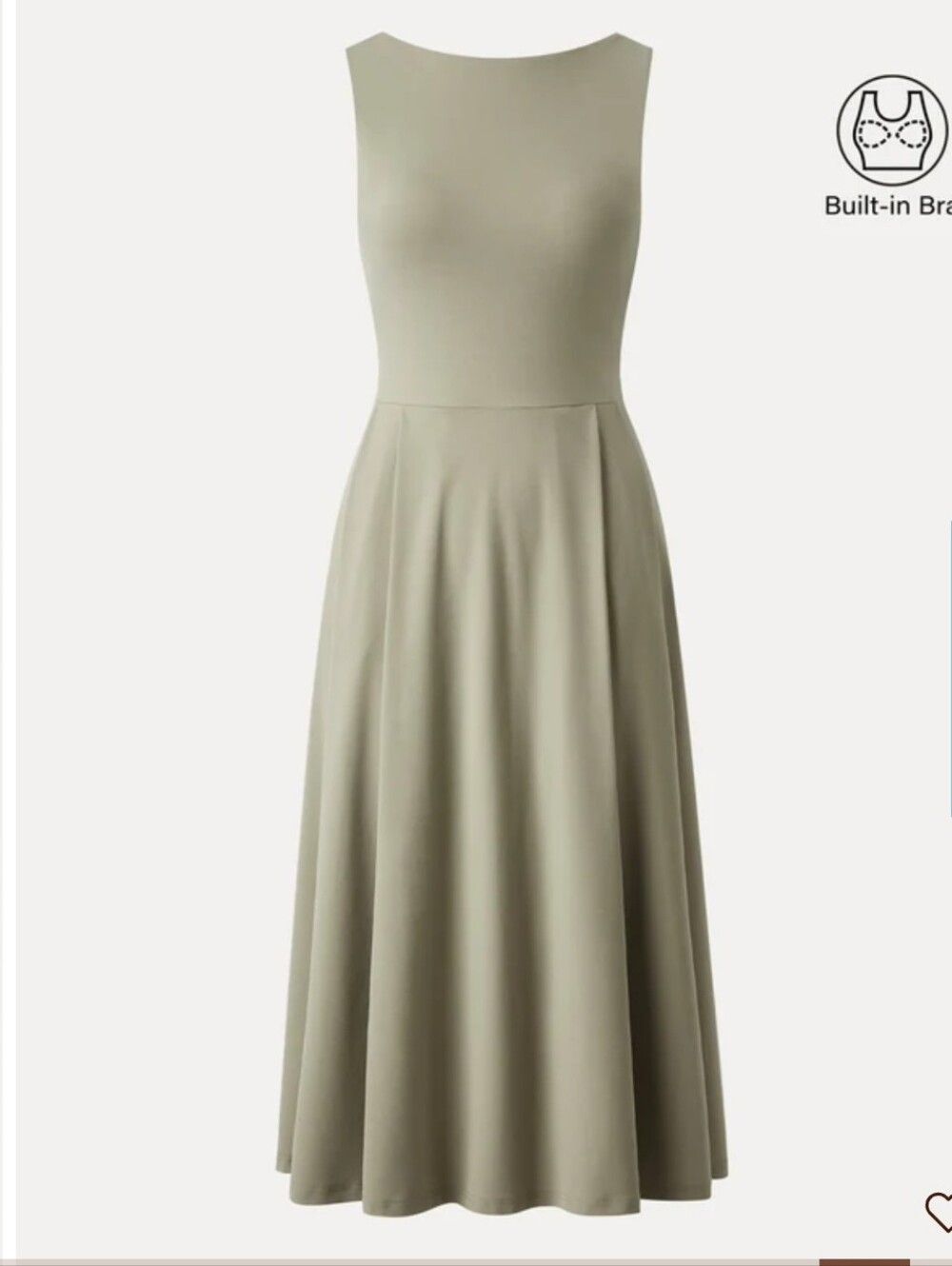 OGL Sleeveless Maxi Dress in Sage